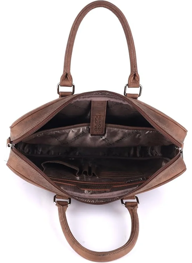 Hammonds Flycatcher  Genuine Leather Laptop Bag for Men - Office Bag - Fits Up to 14/15.6/16 Inch Laptop - Laptop Messenger Bags/Leather Bag for Men with Adjustable Shoulder Strap  | Best Price UAE